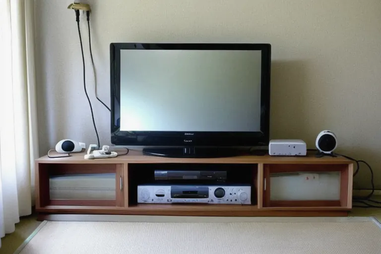 テレビ台とゲーム機まわり