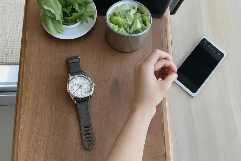 スマホで品物の写真を撮る手元