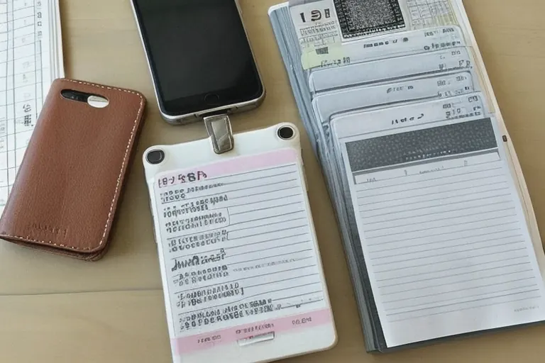 振込を確かめる通帳とスマホ